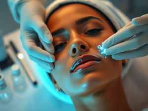 máscara luz led facial